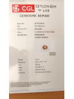 Saphir padparadscha 1.10cts non chauffé non traité certificat CGL