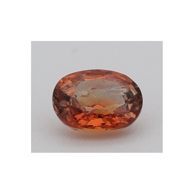Saphir padpardscha 0.46cts certificat