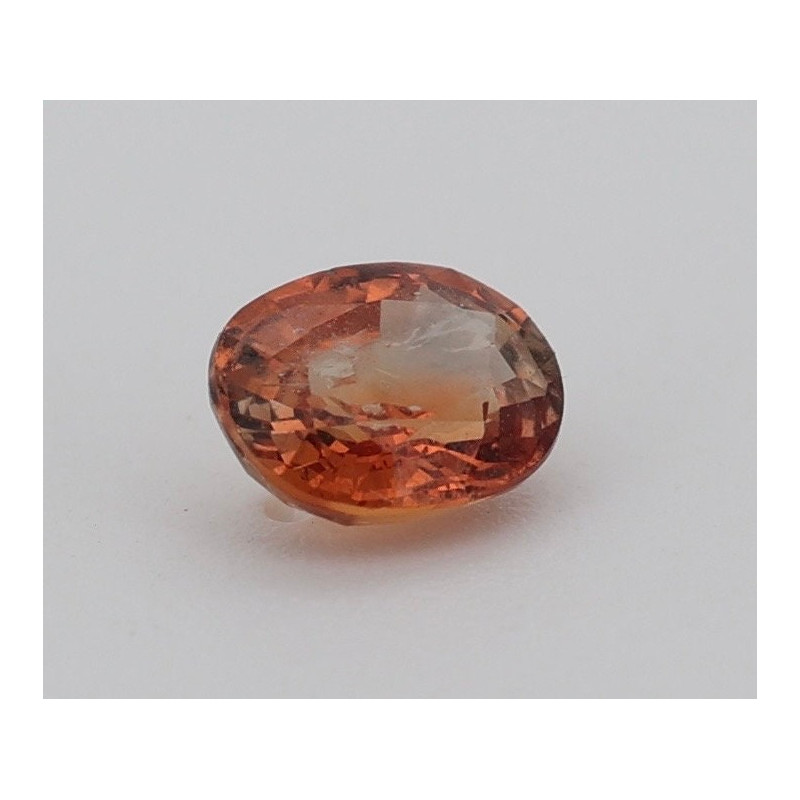 Saphir padpardscha 0.46cts certificat