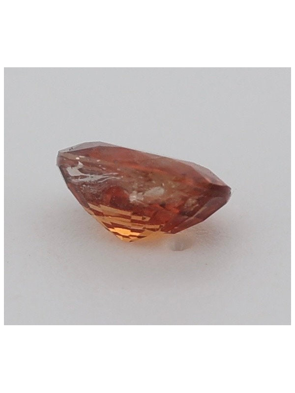Saphir padpardscha 0.46cts certificat