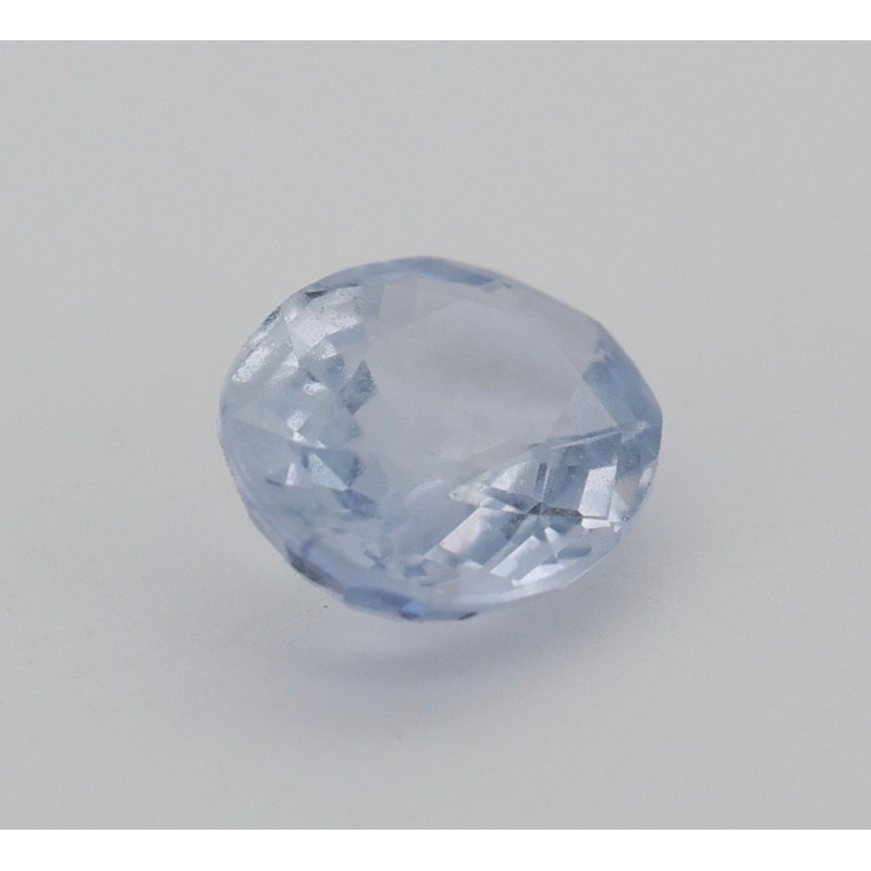 Saphir bleu 1.01cts chauffé certificat PRECIEUX