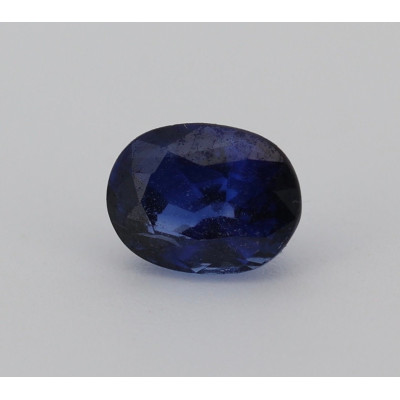 Saphir bleu 0.81cts non chauffé certificat