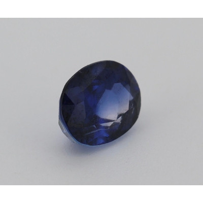 Saphir bleu 0.81cts non chauffé certificat