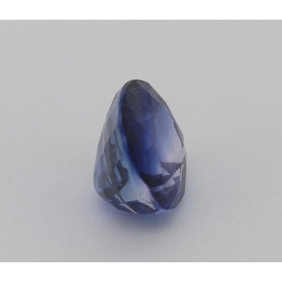 Saphir bleu 0.81cts non chauffé certificat