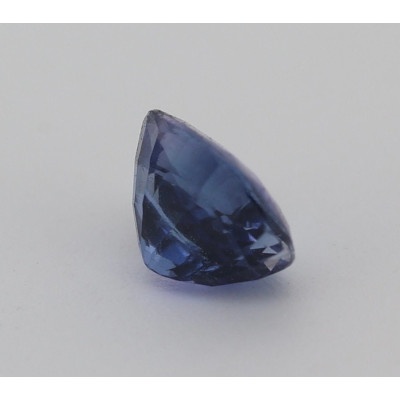 Saphir bleu 0.81cts non chauffé certificat