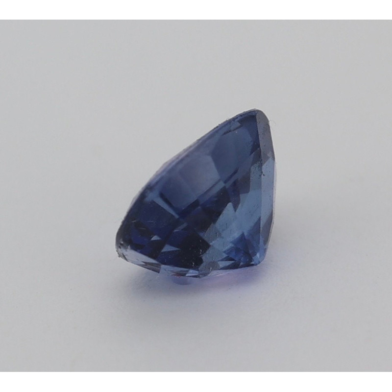 Saphir bleu 0.81cts non chauffé certificat