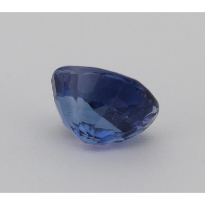 Saphir bleu 0.81cts non chauffé certificat