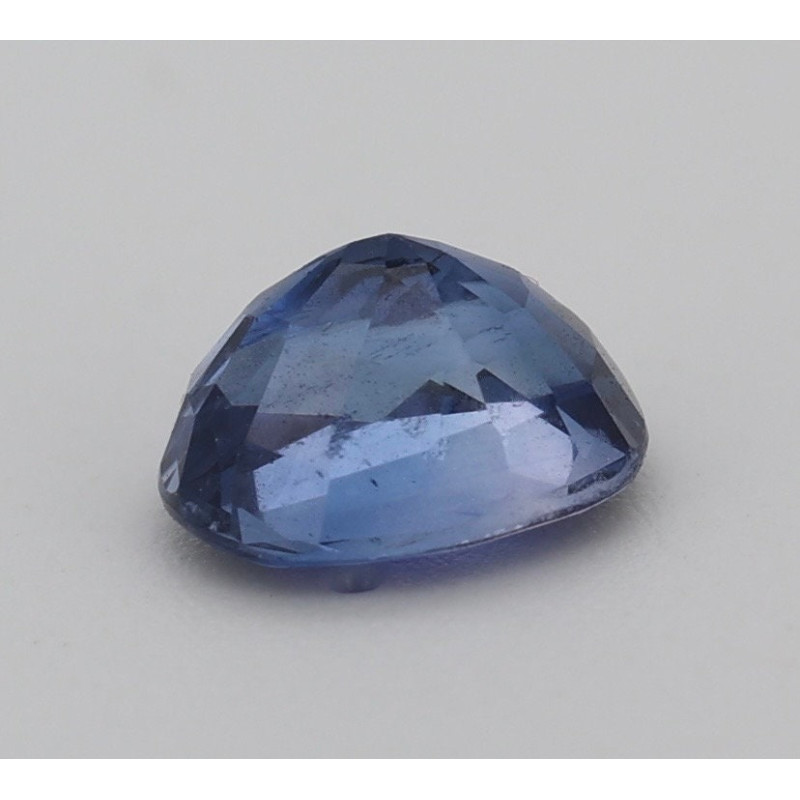 Saphir bleu 0.81cts non chauffé certificat