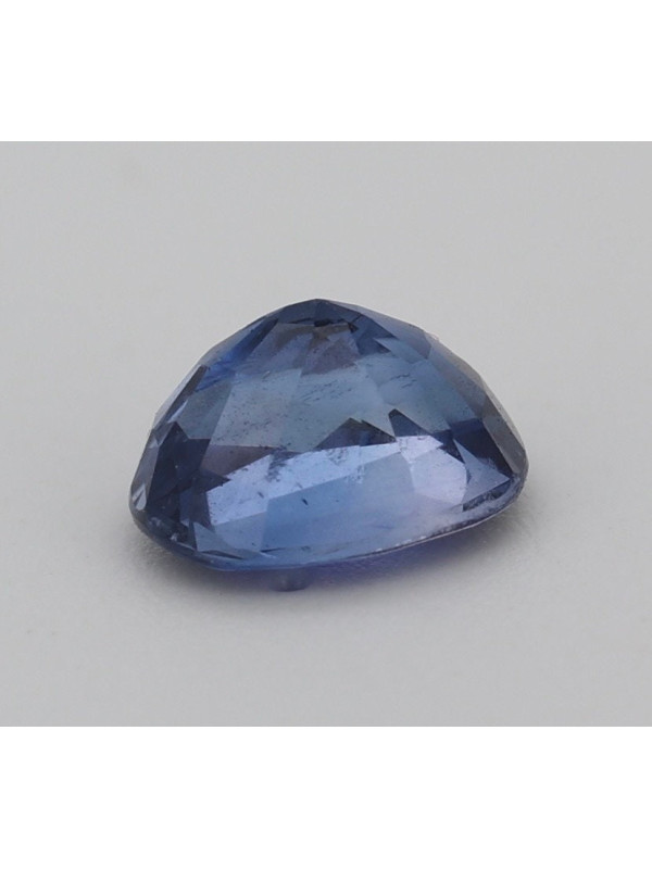 Saphir bleu 0.81cts non chauffé certificat