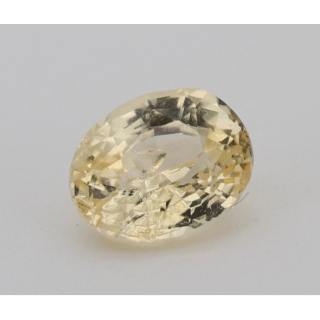 Saphir jaune non chauffé non traité 1.04cts