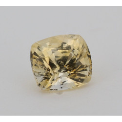 Saphir jaune non chauffé non traité 1.12cts certificat CGL