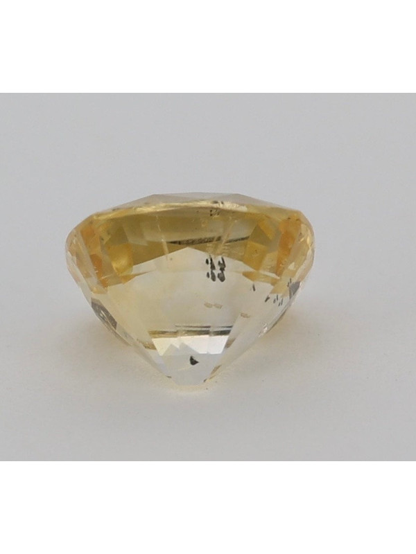 Saphir jaune non chauffé non traité 1.12cts certificat CGL