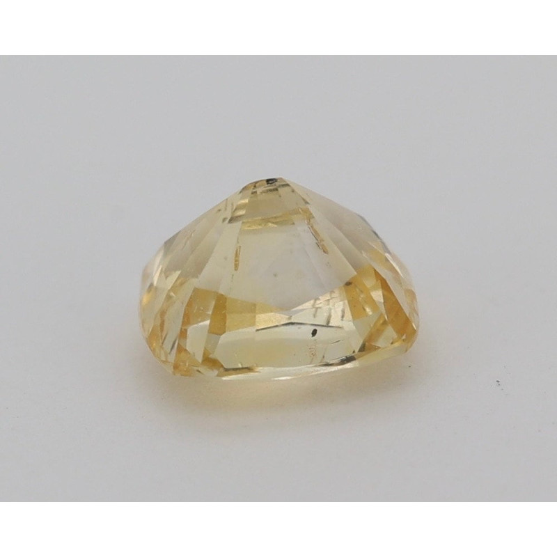 Saphir jaune non chauffé non traité 1.12cts certificat CGL