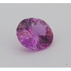 Saphir rose non chauffé 1.06cts certificat CGL