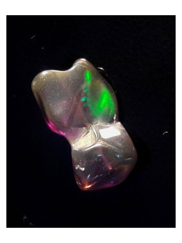 Lot de 2 opales noires 6cts