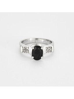 Bague or 18kt saphir...