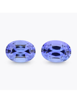 Par de 2 Tanzanitas azul...