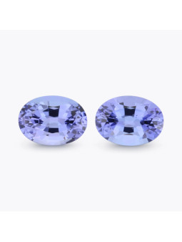 Coppia di 2 Tanzanite blu...