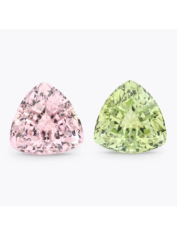 Coppia di 2 Tormalina rosa...