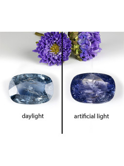 Zafiro con cambio de color,...